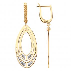 Золотые серьги МАГНАТ МА 028015 МА 028015 фото